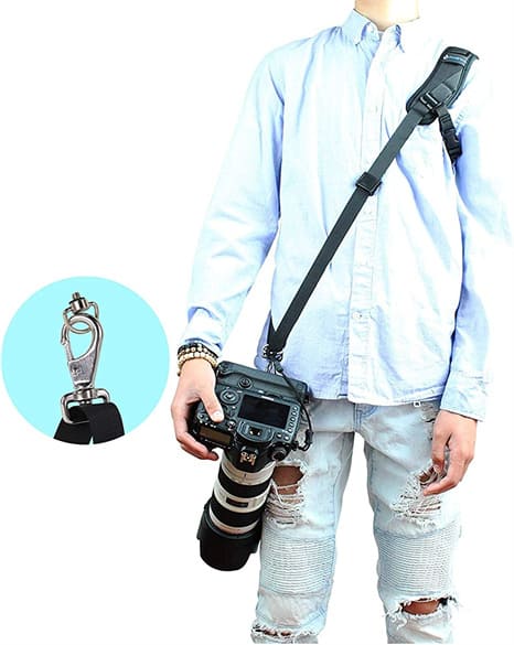 8. Foto&Tech DSLR Camera Strap Cam Neck Strap with Quick Release