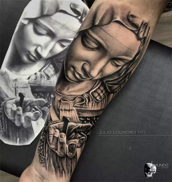 Virgin mary jesus tattoo1