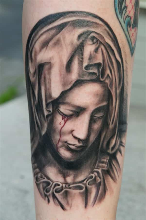 virgin mary tattoo for women2