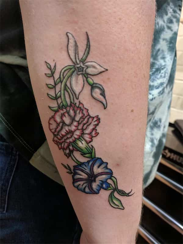 Snowdrop and Carnation Tattoo1