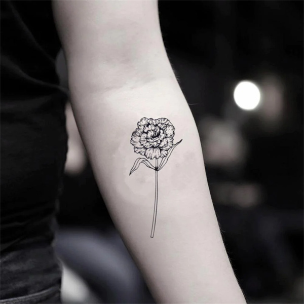 Basic carnation tattoo