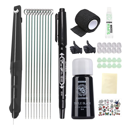 Dragonhawk Hand Poke en Stick Tattoo Kit