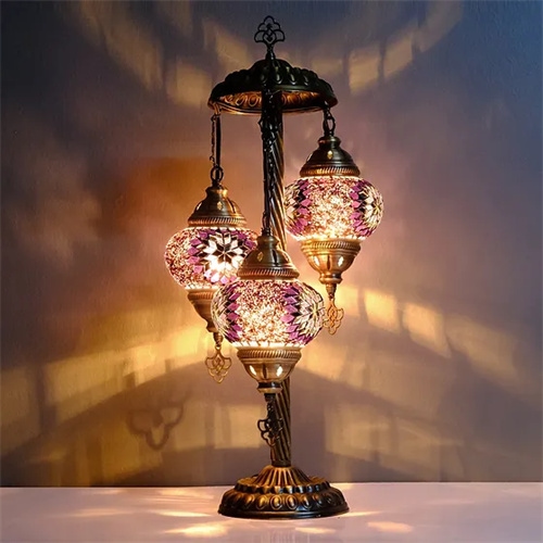 2. Asylove Turkish Lamp Mosaic Floor Lamp