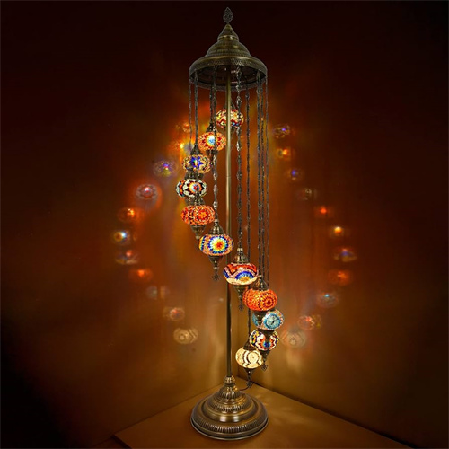 11. Exquisite Turkish Mosaic Floor Lamp