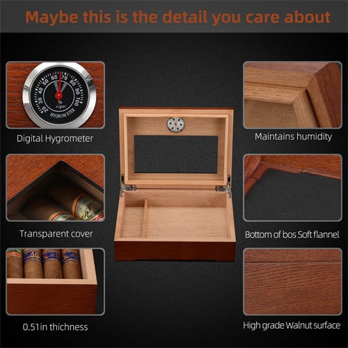 6. Tisfa Cigarr humidor luftfuktare