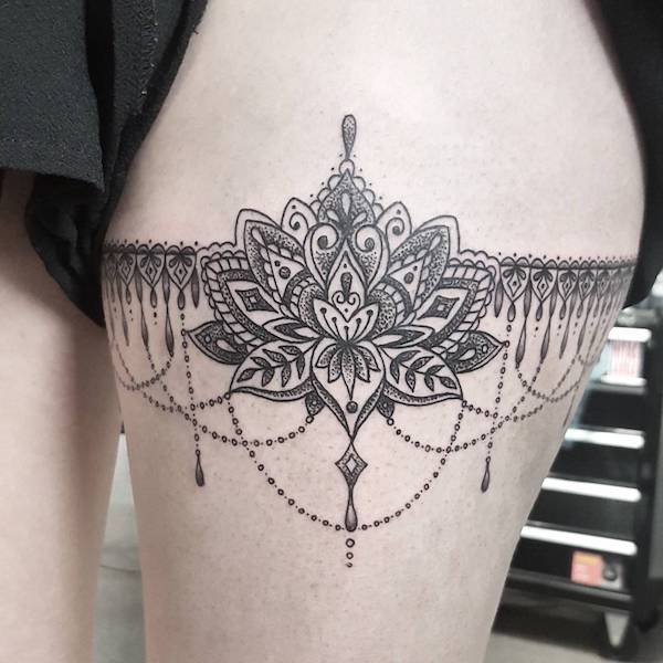 Fall In Love With Most Charming Garter Belt Tattoo Ideas